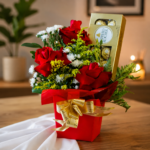 Arranjo Mairene com rosas Vermelhas - 9017