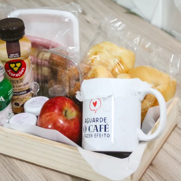 cesta de café da manhã presente