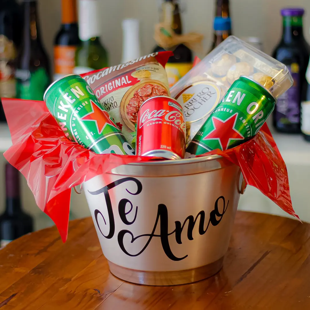Balde Ben cestas masculinas, cestas com cervejas