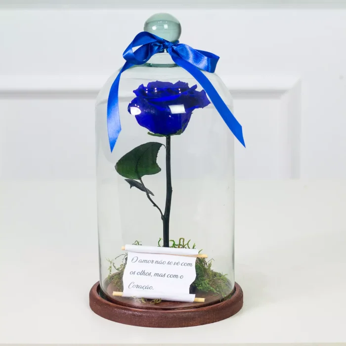 Rosa Preservada Azul - 3002