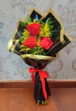 Ramalhete com 03 Rosas - Imagem 2