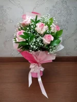 Buquê Coreano Encanto Rosa - Imagem 3